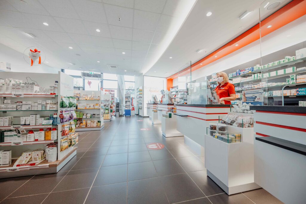 Filiale der Nordstadt Apotheke von Innen